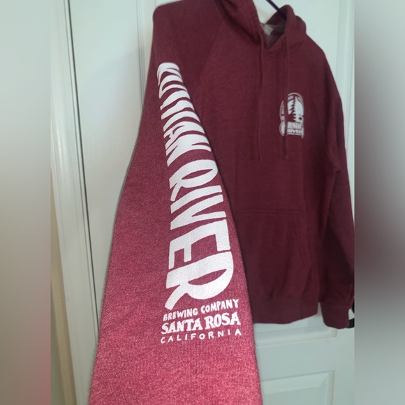 Russian River Brewery Maroon/Dark Red Hoodie - Unisex Small - Picture 3 of 9